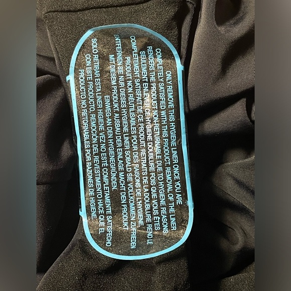 ASOS DESIGN ONE PIECE SOLID COLOR SWIMSUIT V-NECK WOMEN LACE UP BLACK SIZE 8E/F - Picture 11 of 11